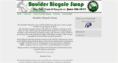 Desktop Screenshot of boulderbicycleswap.com