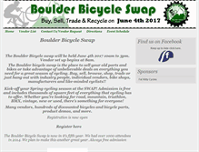 Tablet Screenshot of boulderbicycleswap.com